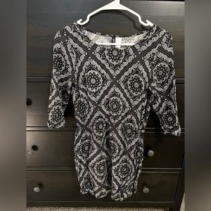 H&M Divided Bandana Print Dress 3/4 Sleeve
